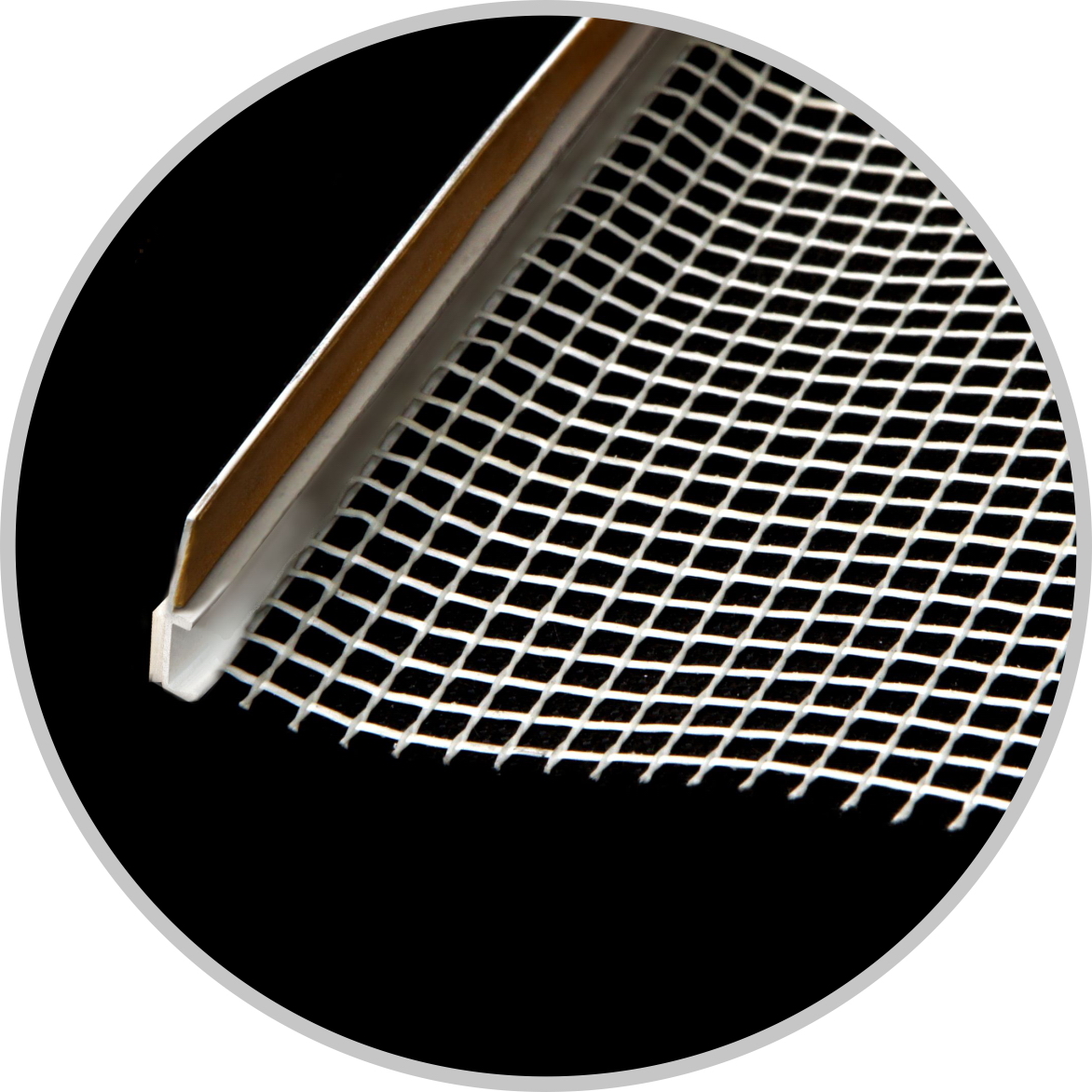 Profil APU okenný s páskou 9mm+siet dl. 2,4 m